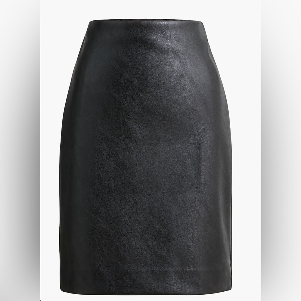 J Crew Factory Faux Leather Skirt